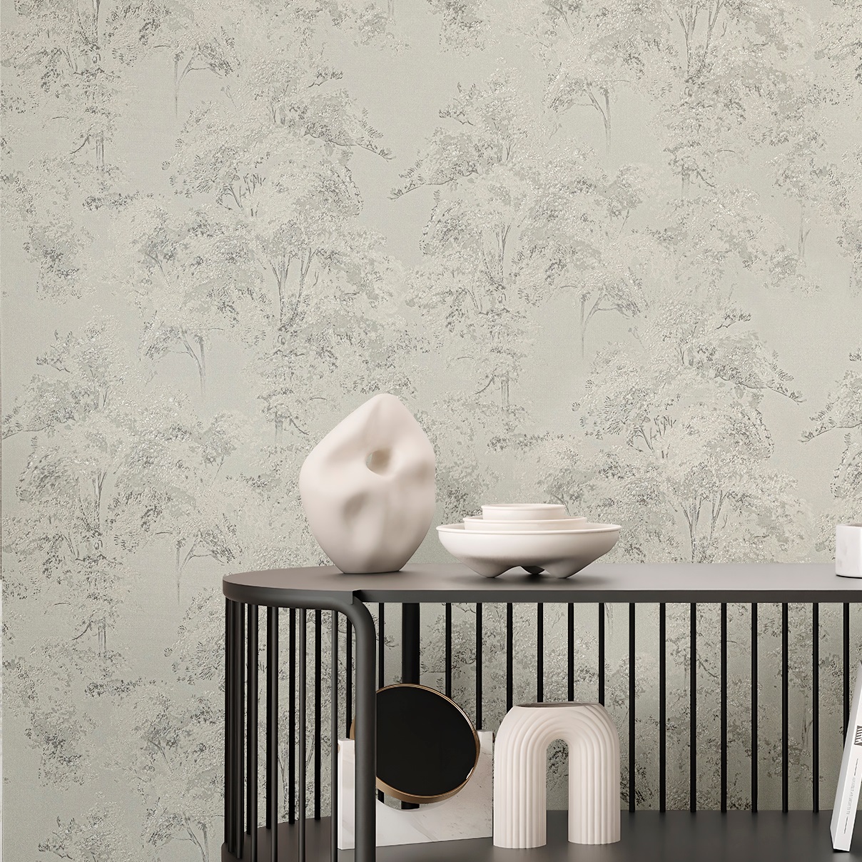 Обои Ateliero Bosco 589125 зеленые деревья 1,06х10,05 м