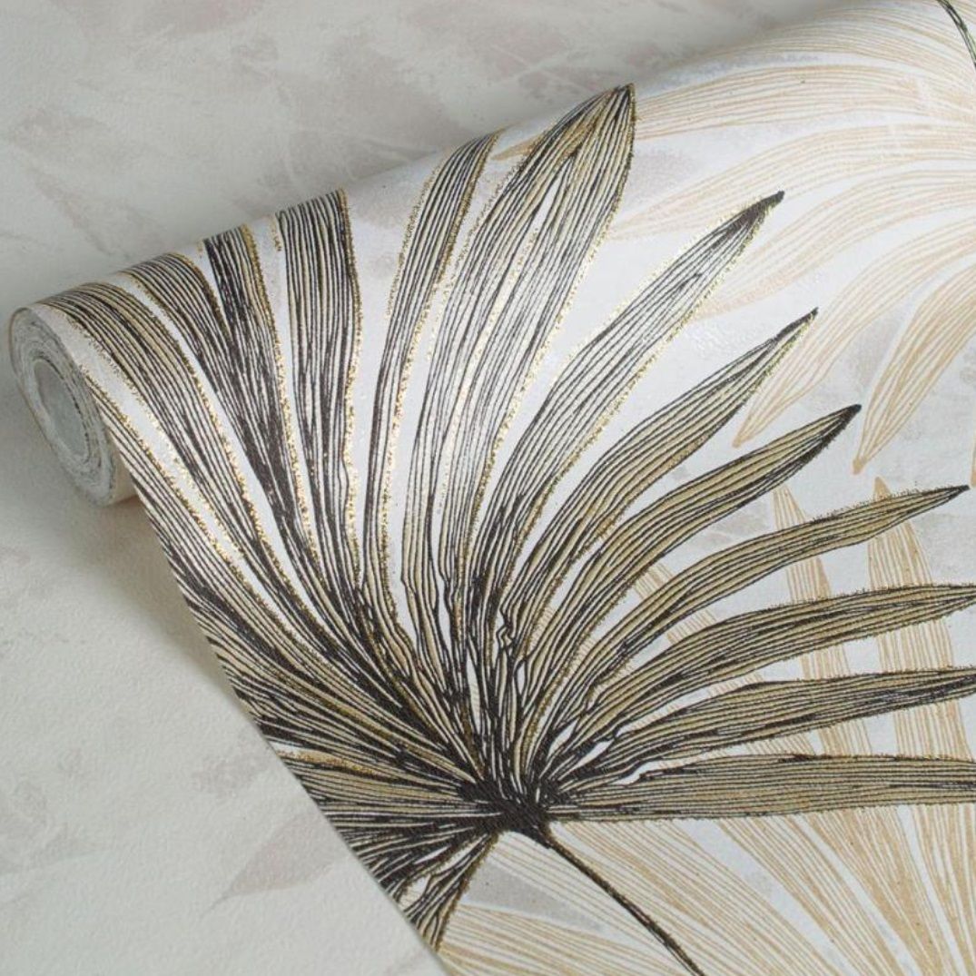 Обои Саратовские С14Ф Пальма 05 Ф813 гр.3 0,53х10,05 м коричневый