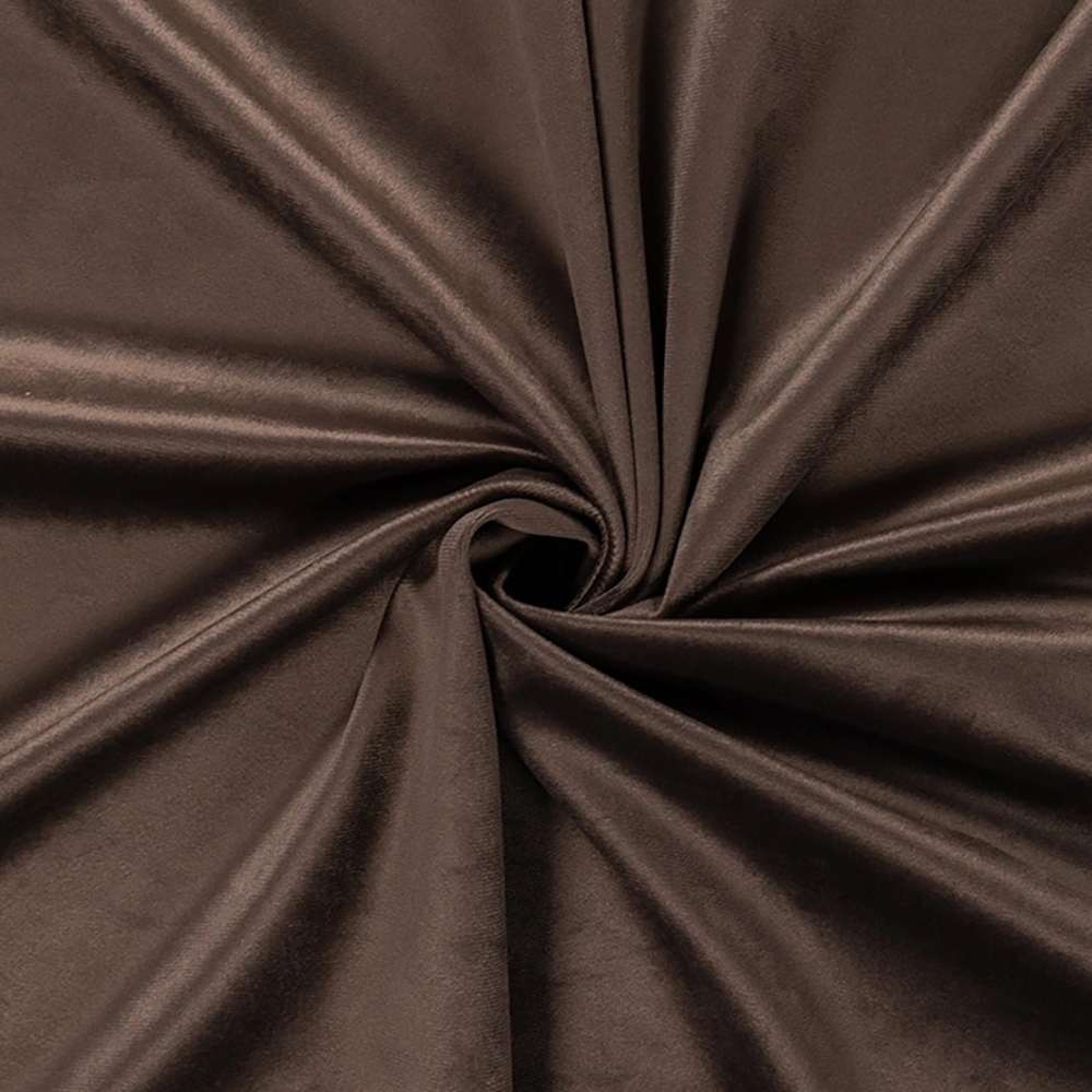 Ткань для штор Портьера бархат JM070 №18С/300 трюфель