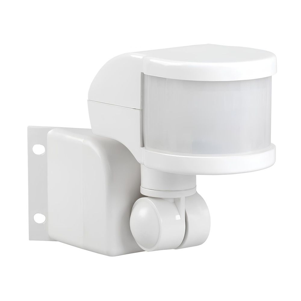 Датчик движения ДД 018 1100Вт угол обз. 270град. 2 полюс. дальн. 12м IP44 бел. ИЭК LDD10-018B-1100