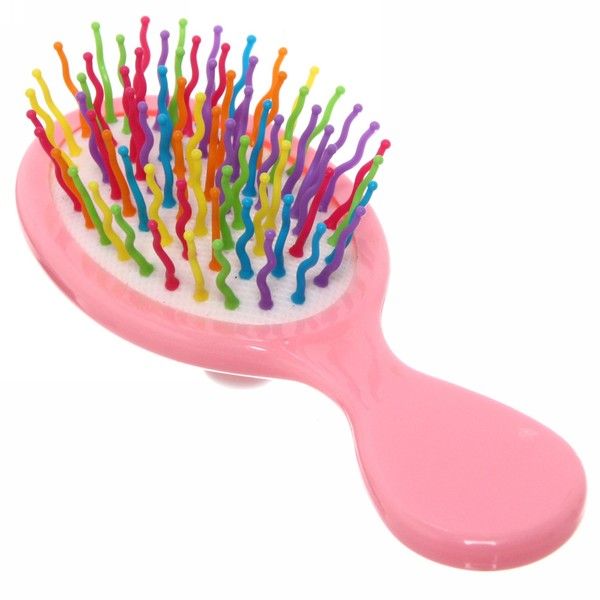 Расчёска массажная Little darling - Зайчик Мафин цвет розовый  13,8 6см 452-1820