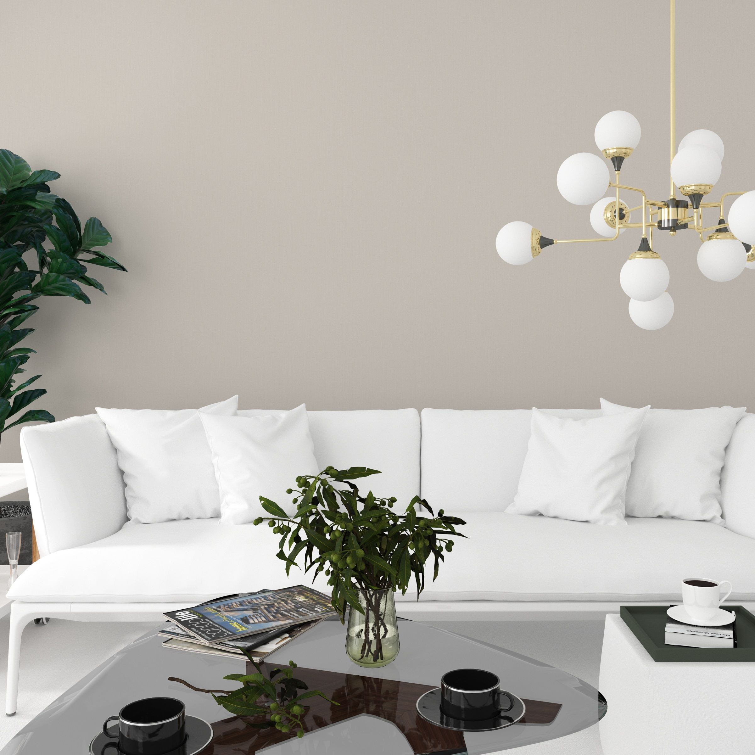 Обои Green Walls Орион С50А 5067 02 бежевые рогожка 1,06х10,05 м