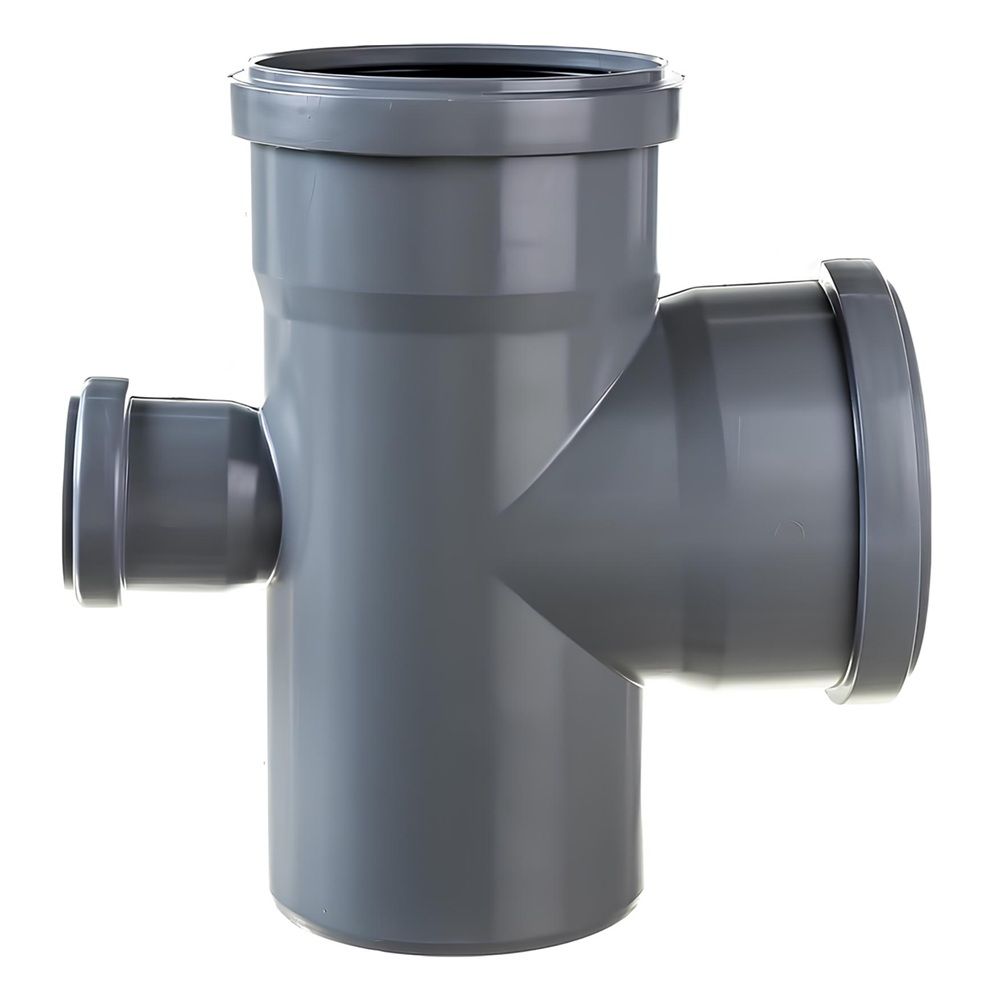 Крестовина одноплоскостная канализационная 110х110х50 мм 87°