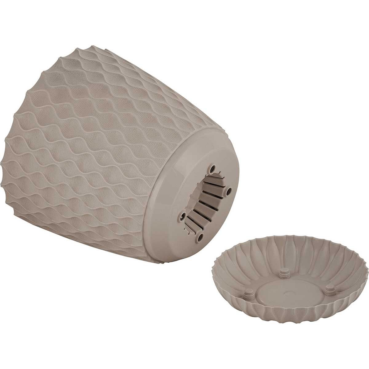 Горшок цветочный InGreen Wave Французский платан 27 см 10 л с дренажной сеткой и съемным поддоном