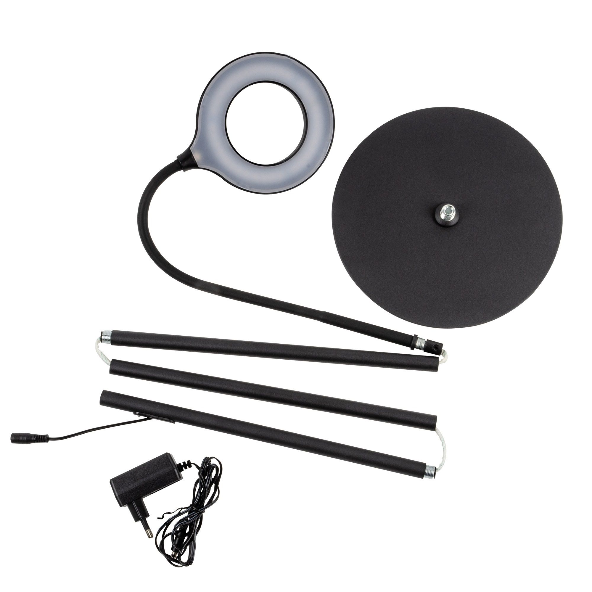 Торшер ULM-T610 7W/4500K/DIM black