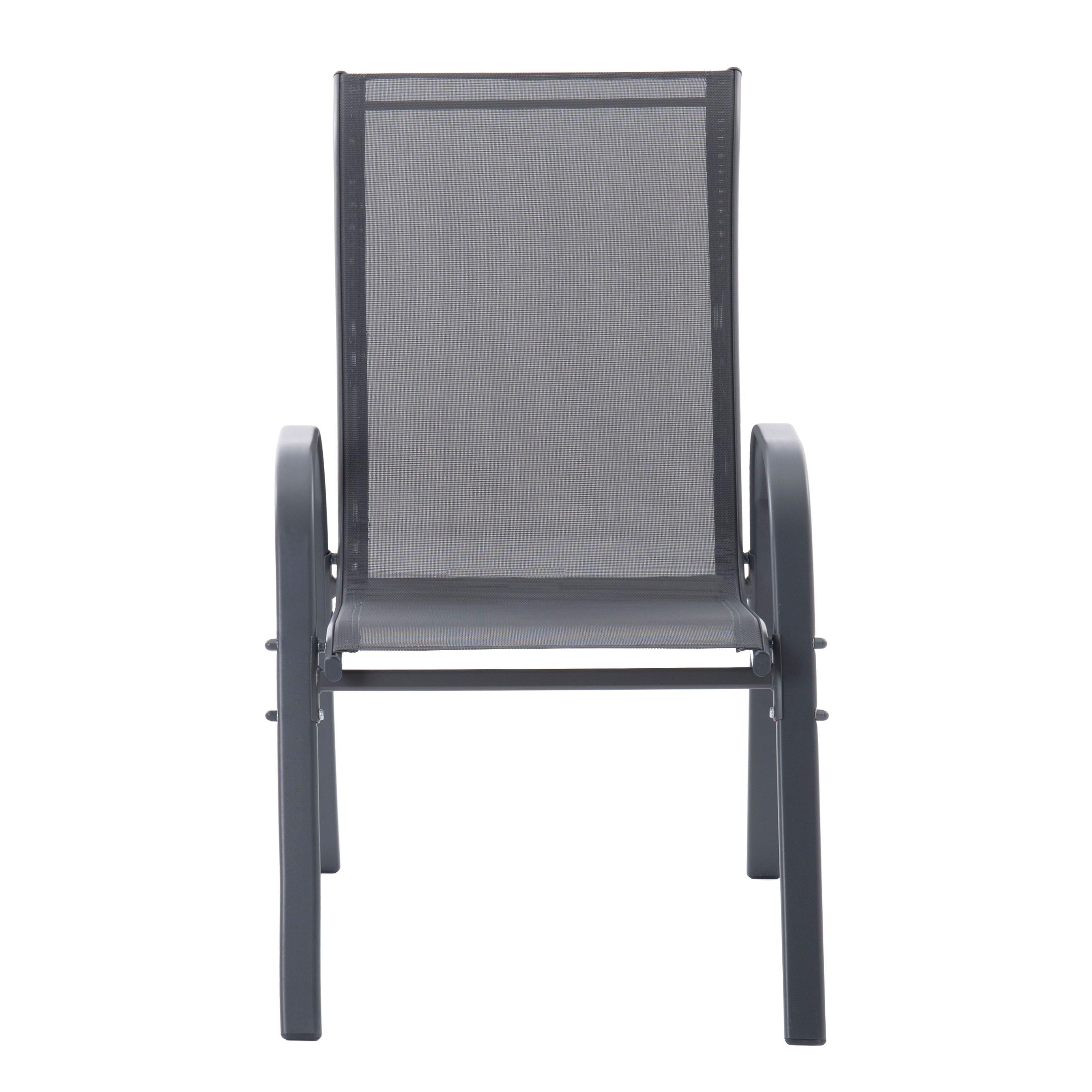 Набор кресел садовых Nolita 68х90х54 см до 120 кг 2 шт серый CHSA1064-2