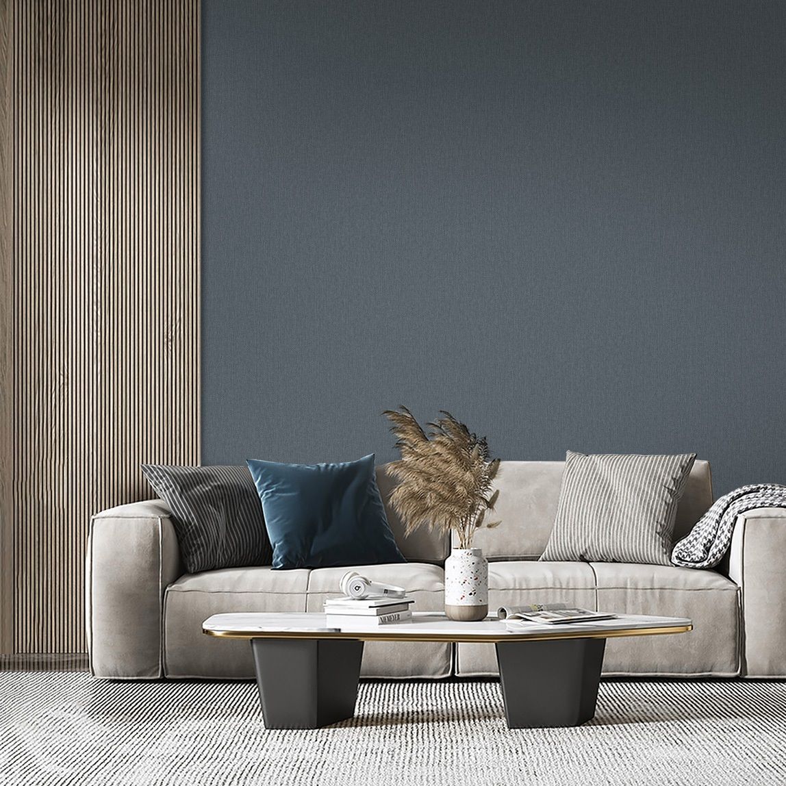 Обои WallSecret Midnight 9090-16 зеленые рогожка 1,06х10,05 м