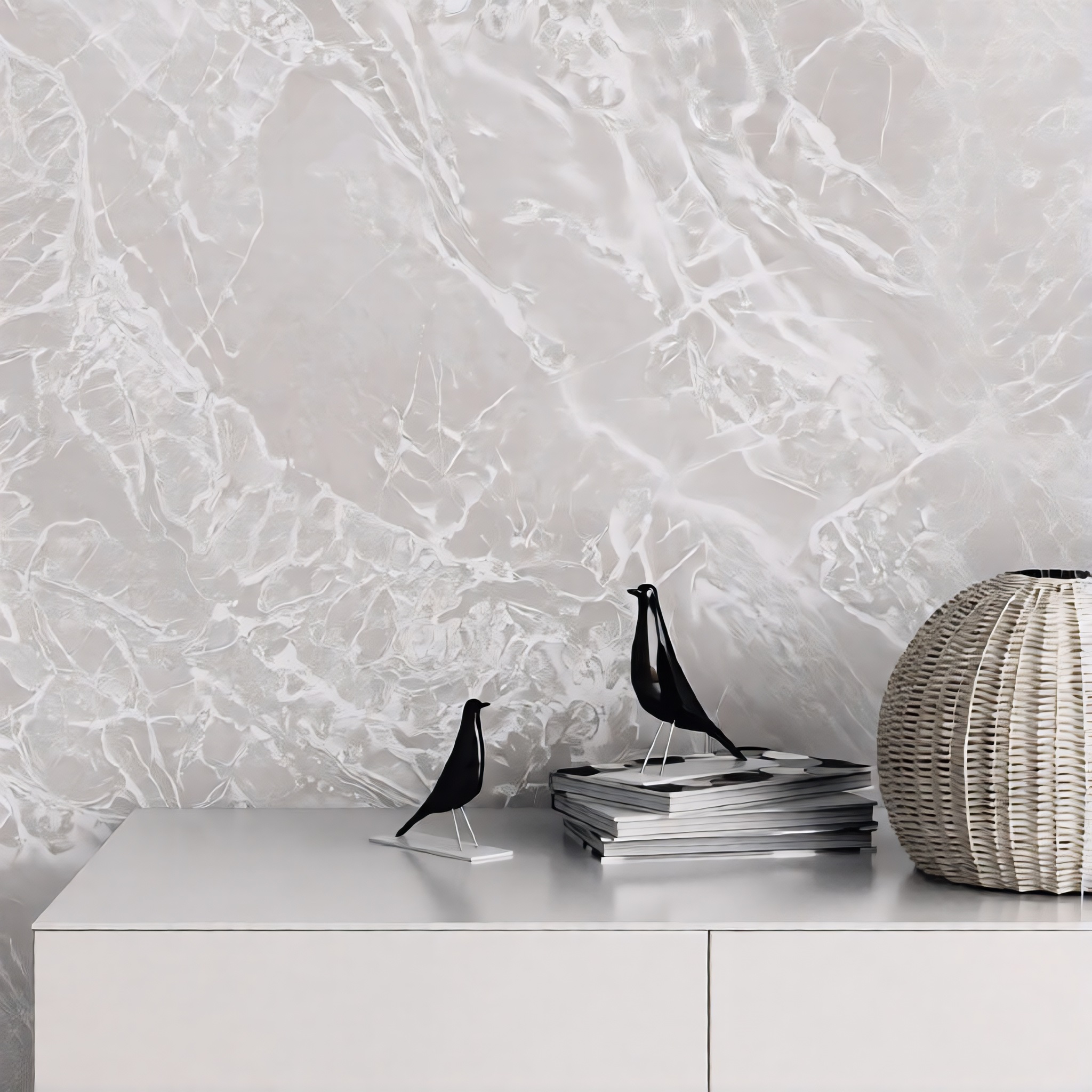 Обои Erismann Континент 61000-05 пудровые мрамор 1,06х10 м