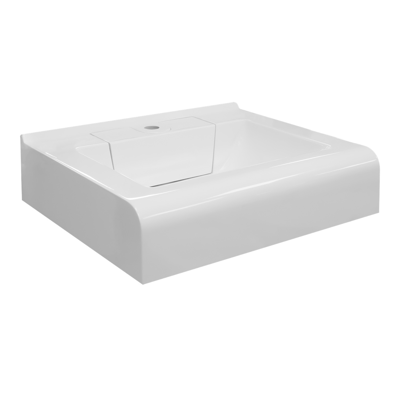 Раковина подвесная над стиральной машиной Корса 600х500 мм с кронштейнами