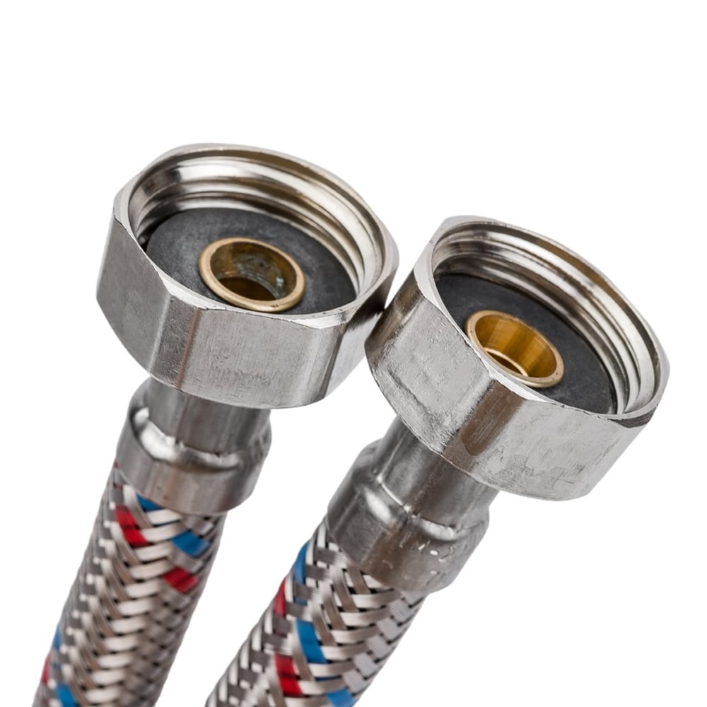 Подводка для смесителя 1/2"хМ10x1х35 1/2"хМ10x1х18 0,8 м Г/Ш 2 шт Mateu