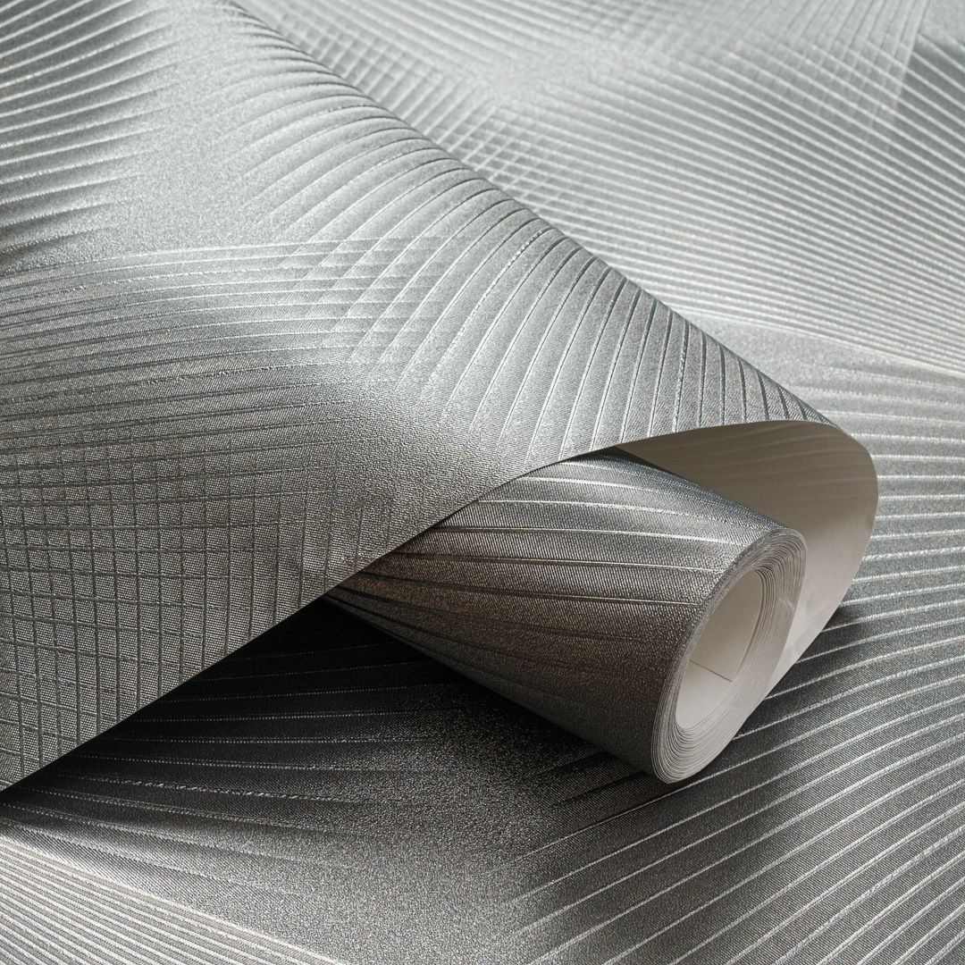 Обои Артекс Фотон 11197-05 черные геометрия 1,06х10,05 м