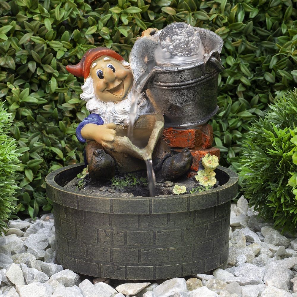Фонтан настольный Гном Дачник Green Apple