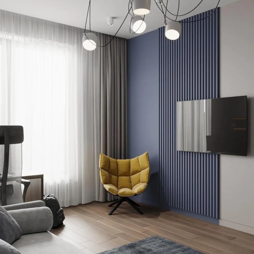 Панель гипсовая 3D Рейка тикс 50*50