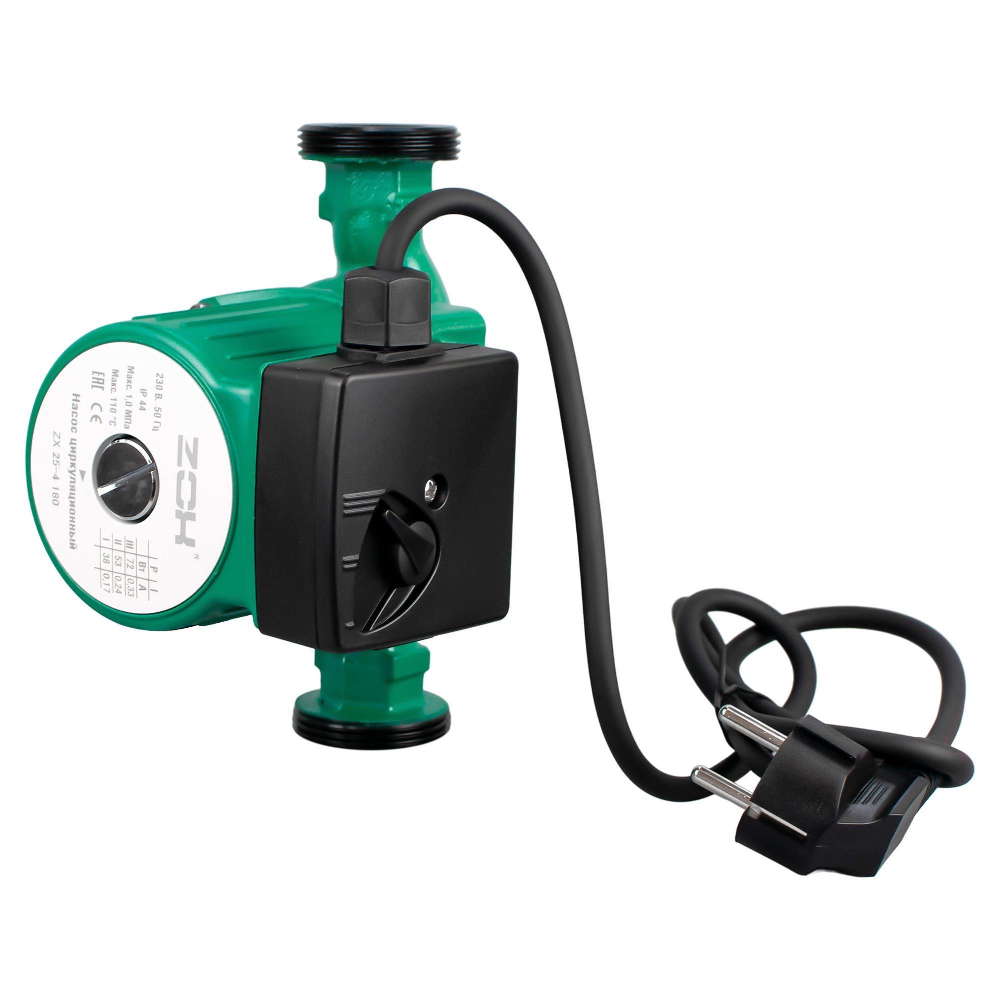 Насос циркуляционный Zox ZX 25-4 180 72Вт 180 мм