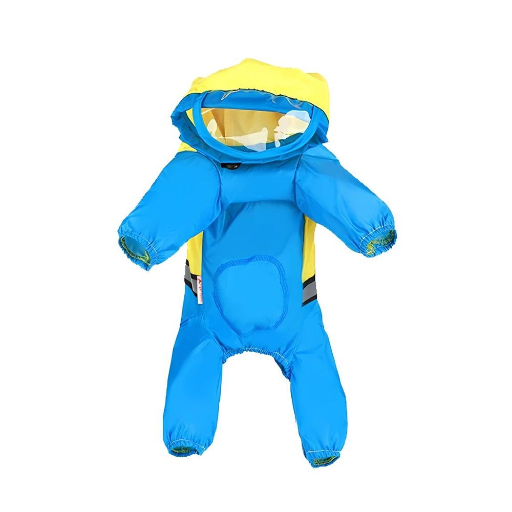 Дождевик для собак крупных пород Komfort желто-голубой р XL