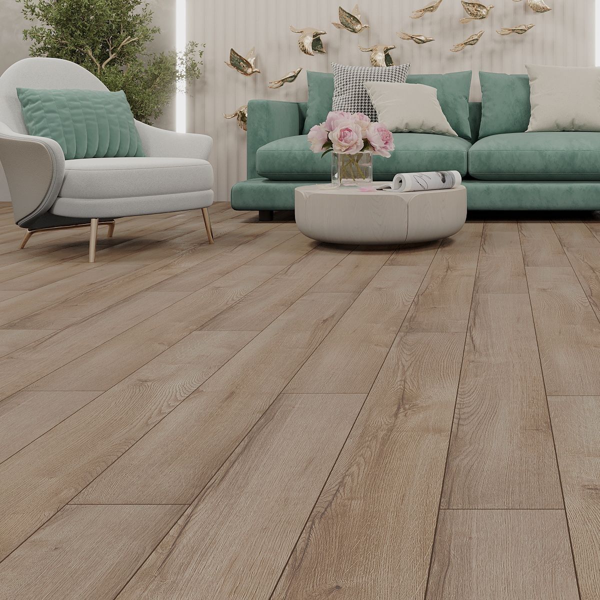 Ламинат 33 класс Kastamonu Nanoclick AC5/33 V4 NC66 Саган 1380х159х10 мм 1,975 м2