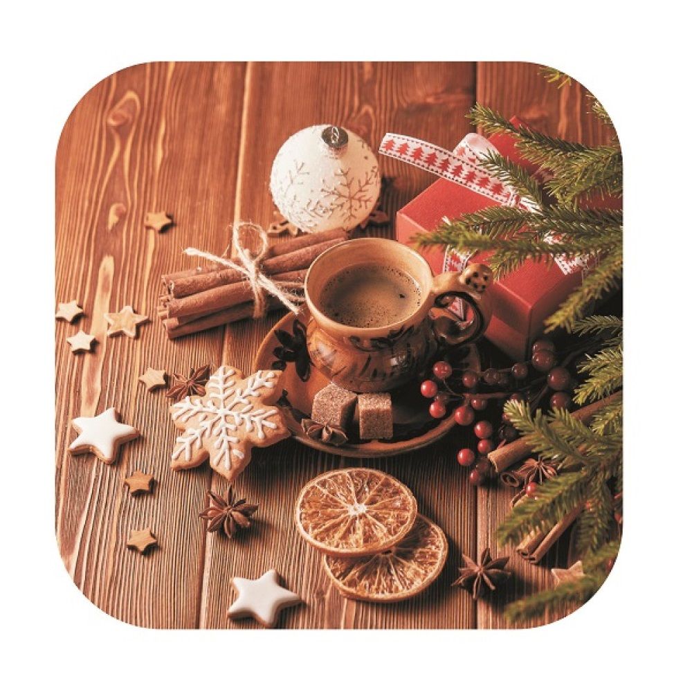 Подставка под горячее Рождество 18х18 см