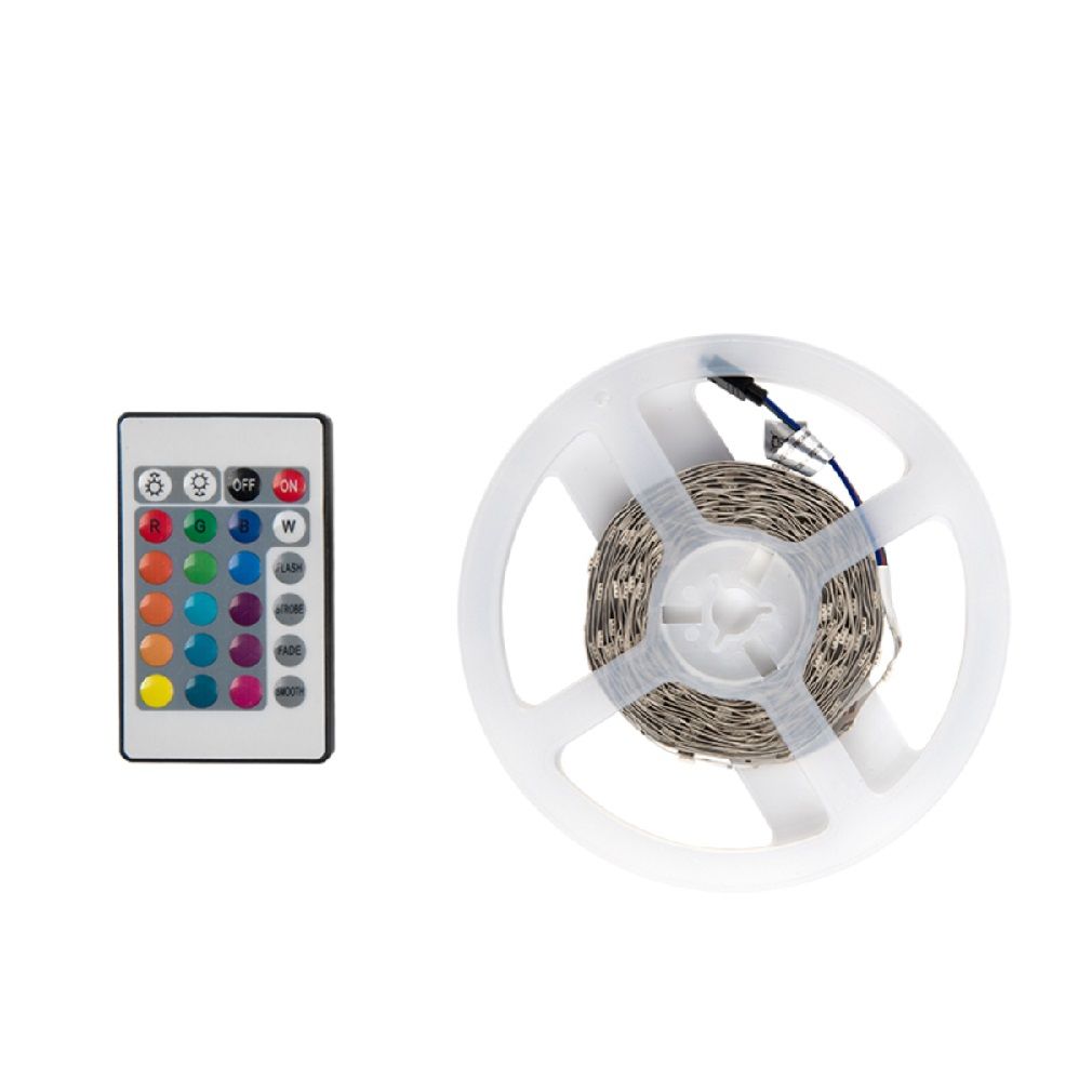 Комплект б/п+Лента св/д+пульт ДУ General 12V 7.2W/m 30led/m IP20 RGB 3м GLS-5050-30-PRO 503621