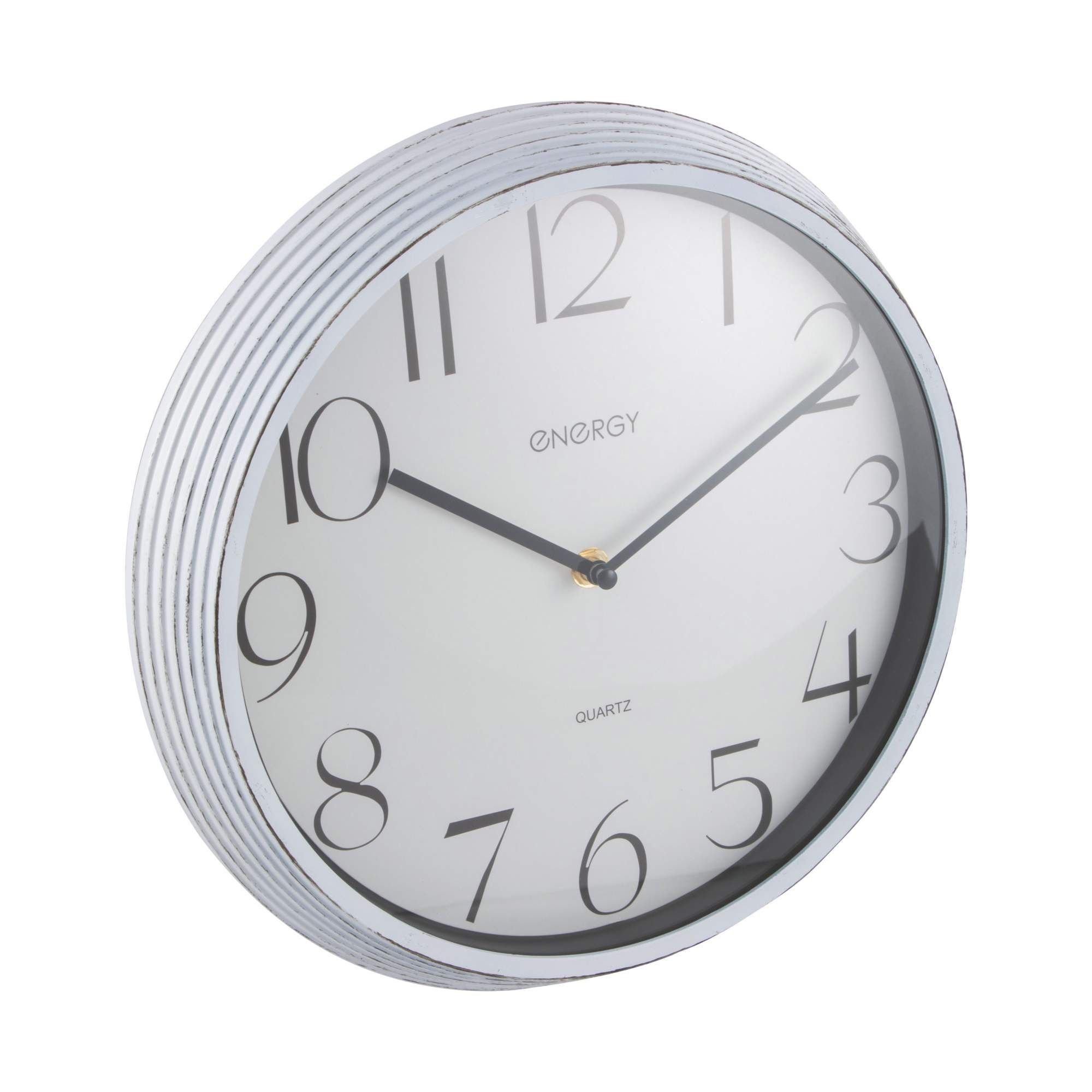 Часы настенные кварцевые Energy ЕС-146 белые круглые d30,5 см