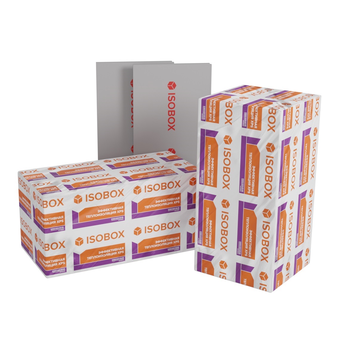 Пенополистирол экструзионный XPS Изобокс 150 TB 100х580х1180 мм (4 шт, 2,7376 м2, 0,27376 м3)