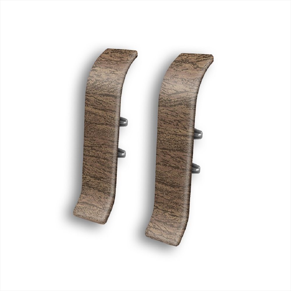 Соединитель для плинтуса Идеал Классик 55 мм 291 Орех 2 шт