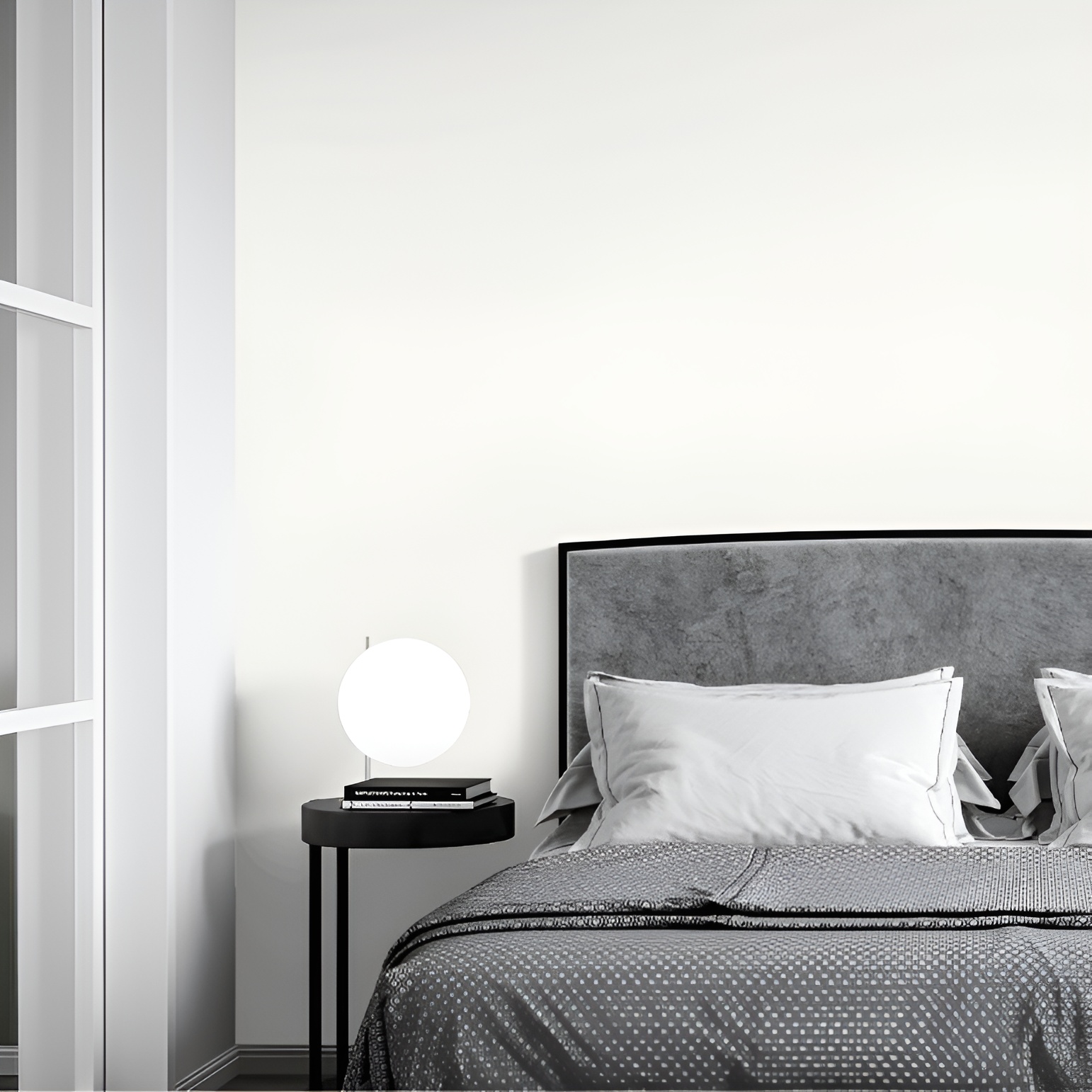 Обои Палитра Гламур 72616-14SL белые однотонные 1,06х10,05 м