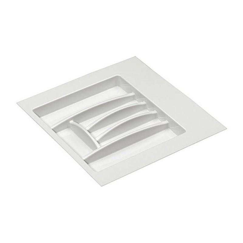 Лоток для столовых приборов 400-450 мм белый пластик