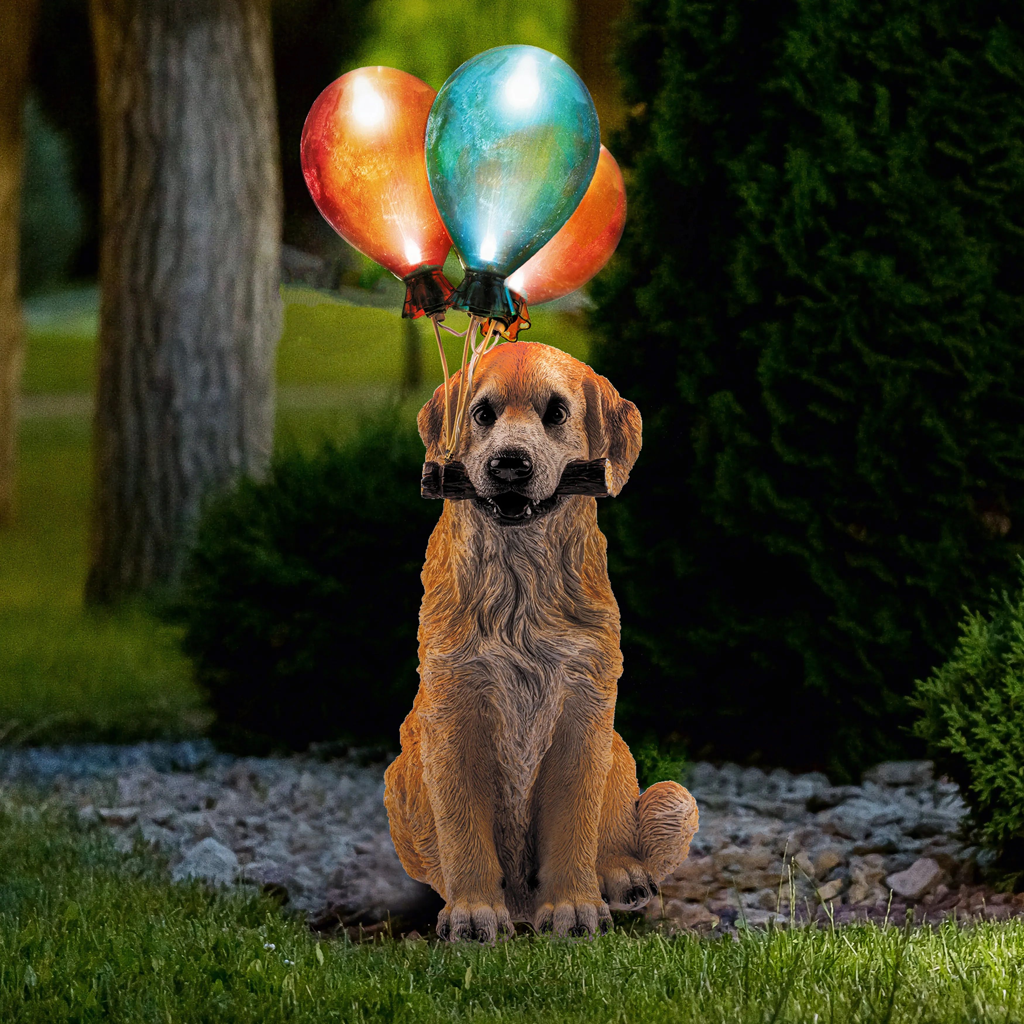 Фигура садовая Золотистый ретривер 48 см ЭРА ERASF22-05 светильник на солнечных батареях