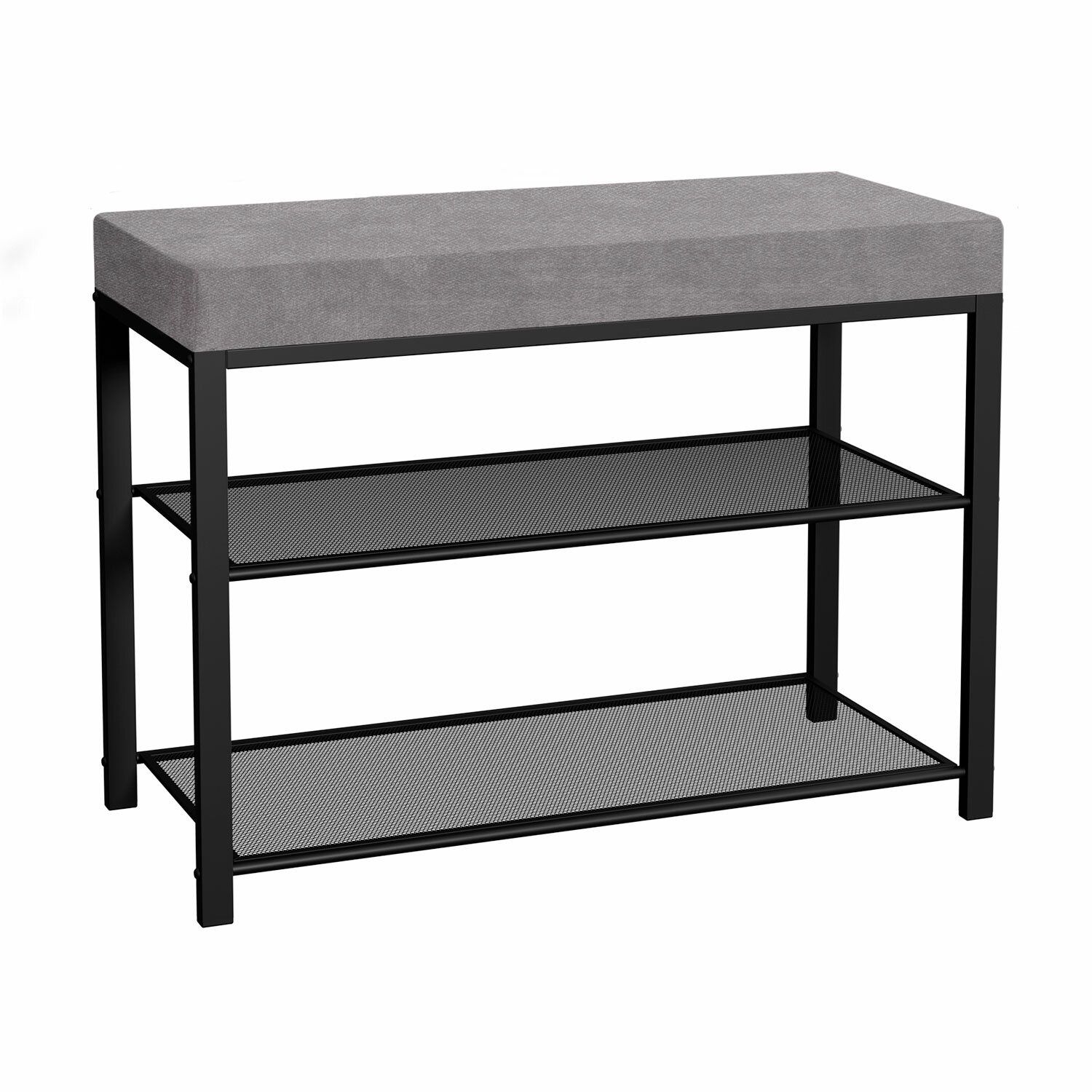 Банкетка Торонто 23S 670х490х300 мм черный/серый