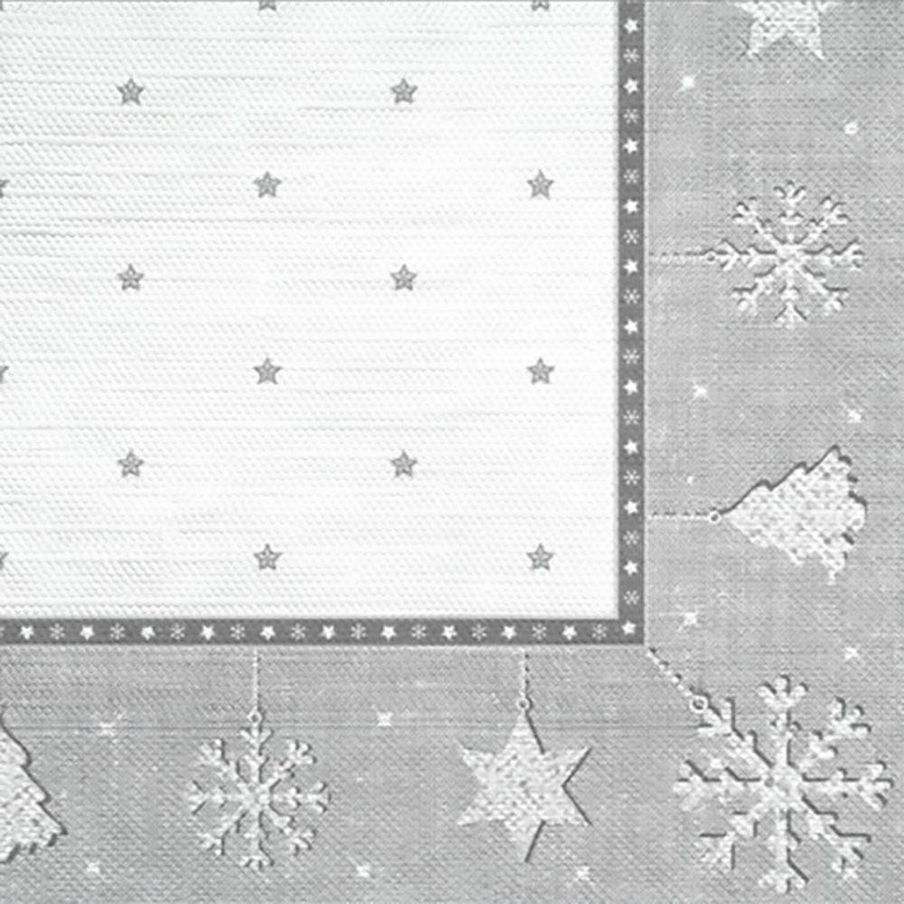 Салфетки бумажные Новогодний гобелен 33х33 см 3-х слойные 20 шт