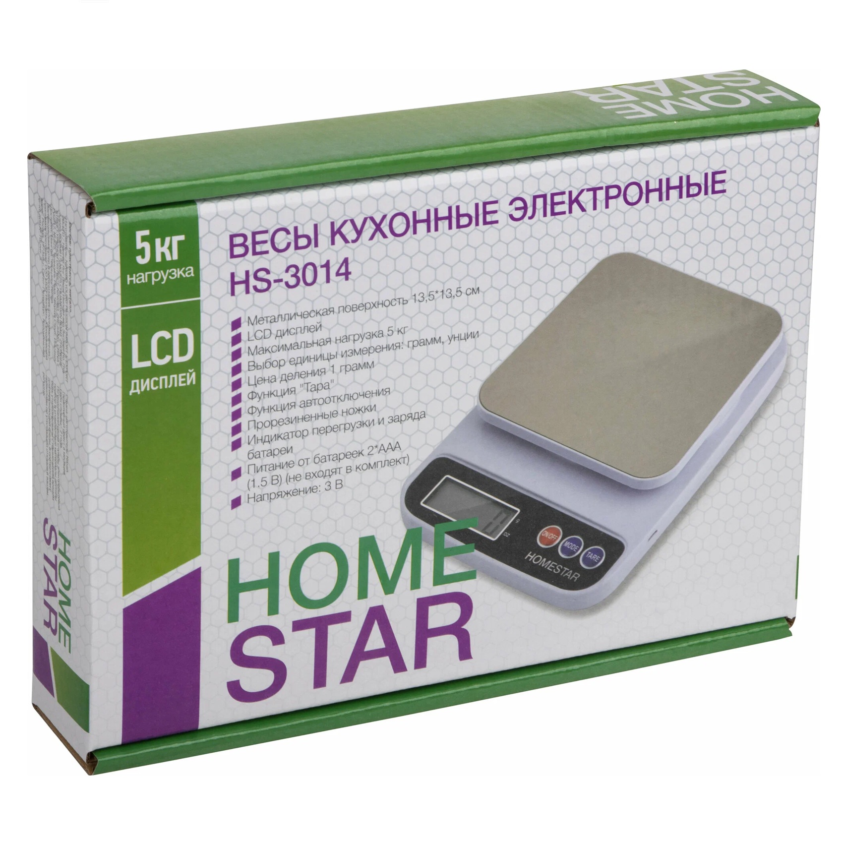 Весы кухонные электронные HomeStar HS-3014 до 5 кг