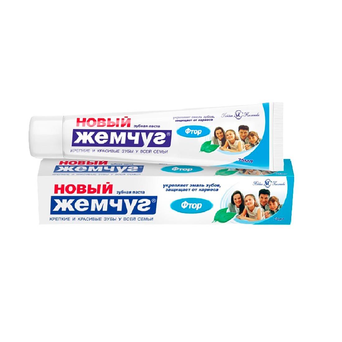 Паста зубная Новый жемчуг Фтор 75 мл