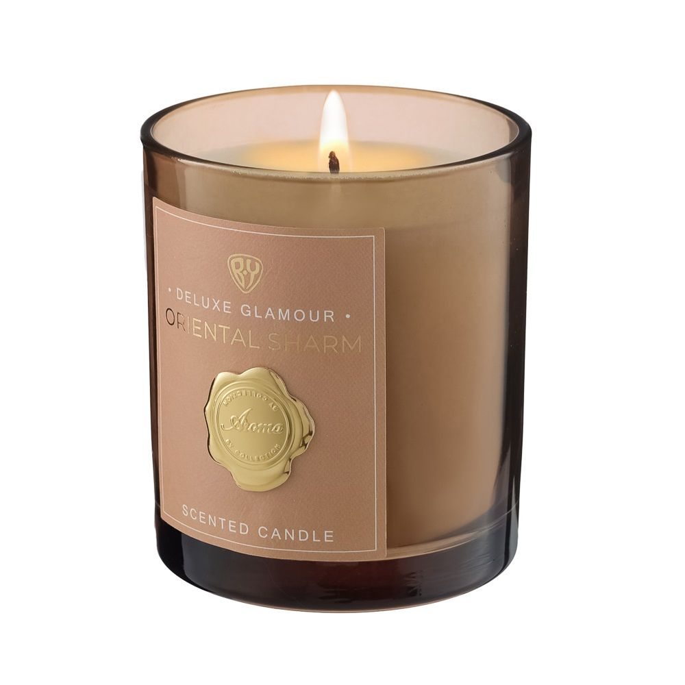 Свеча ароматизированная в стакане BY Deluxe Glamour Oriental Sharm 200 г