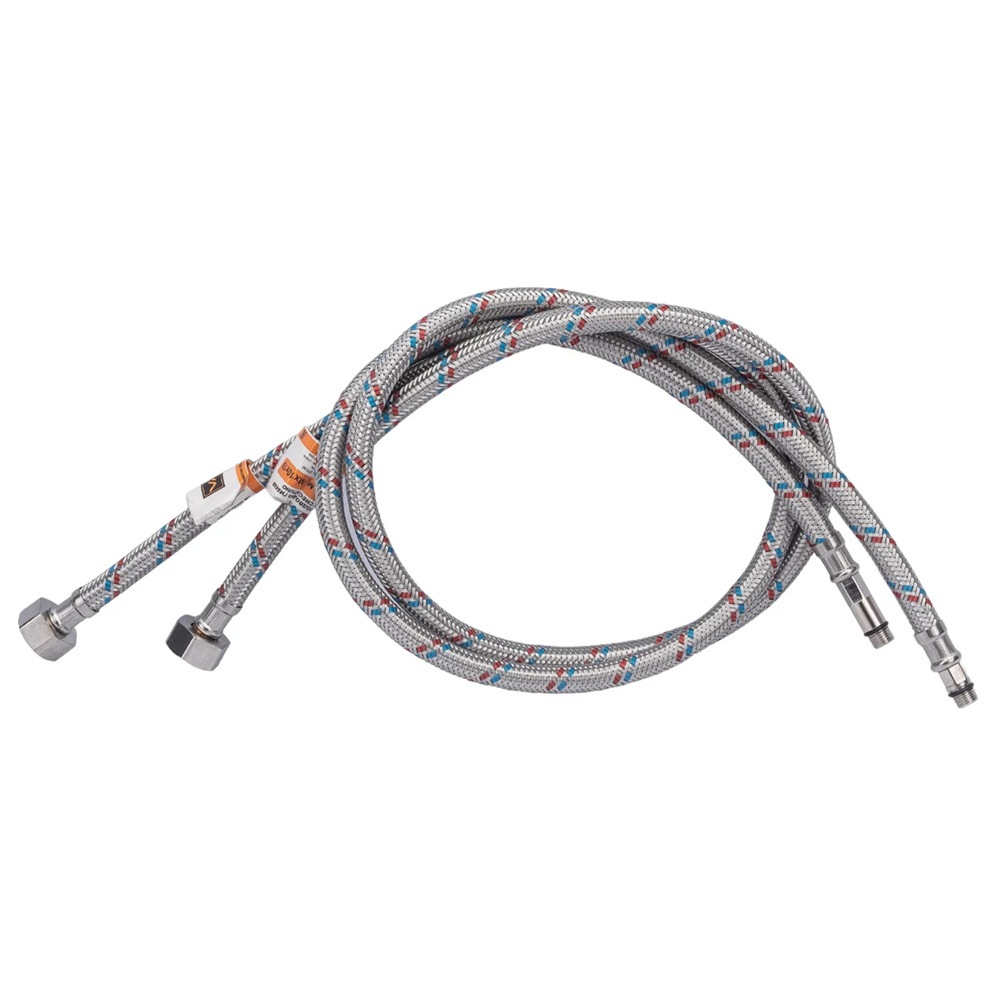 Подводка для смесителя 1/2"хМ10 1 м Г/Ш 2 шт
