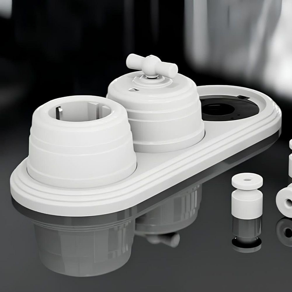 Выключатель ОУ поворот 4 полож 1-2 кл 10А БЕЛЫЙ ABS-пластик GE30401-01 МЕЗОНИНЪ РЕТРО УСАДЬБА