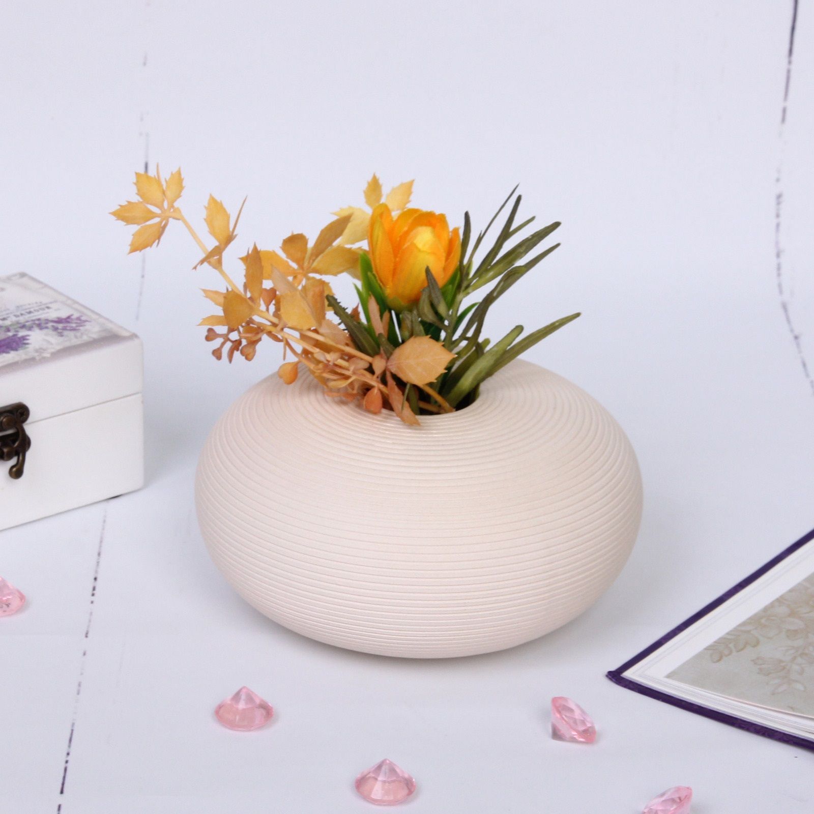 Ваза для цветов  керамическая Grace 13,5х7,5 см 391-349