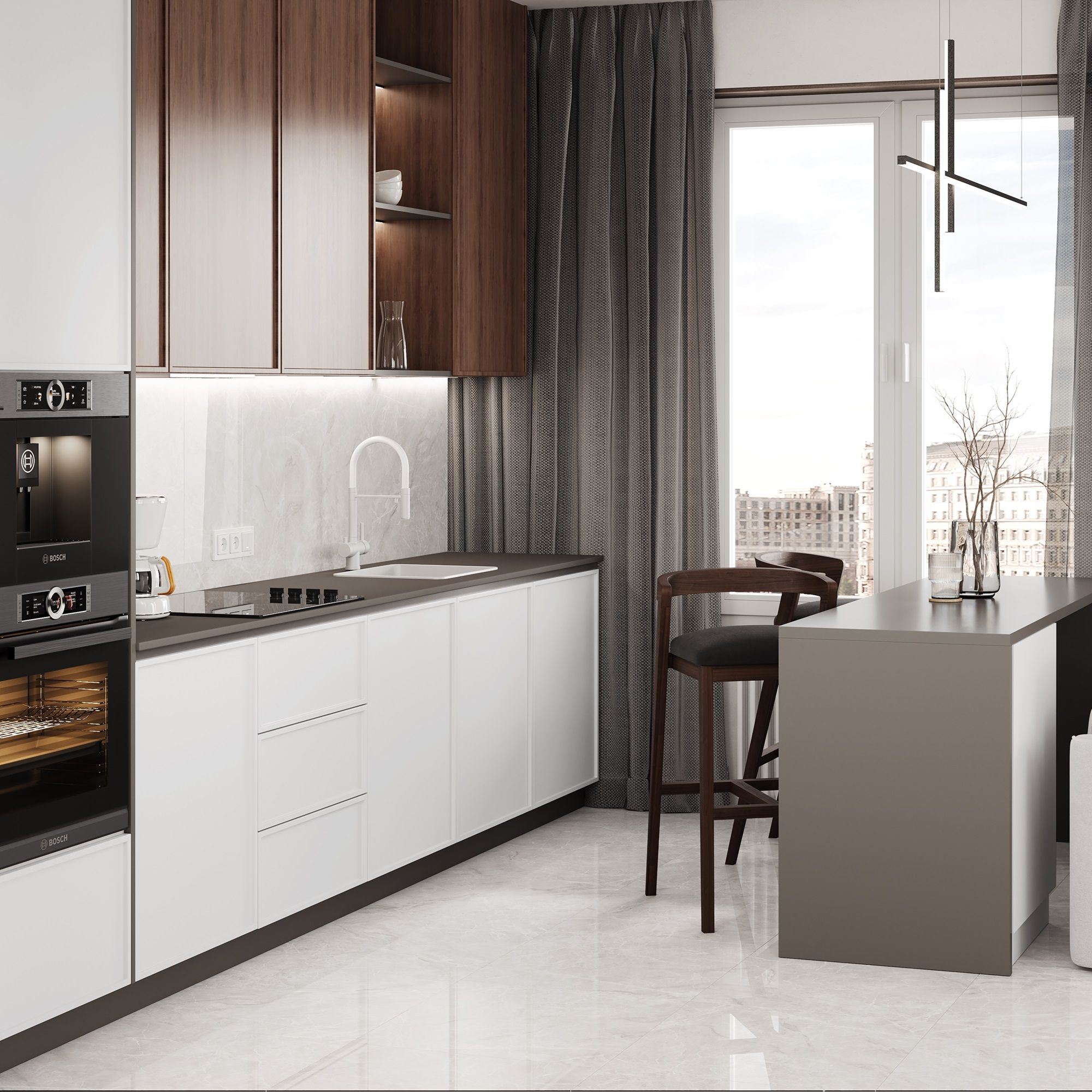Керамогранит Ceradim Mramor Princess Grey 60х60 см серый полированный 1,44 м2