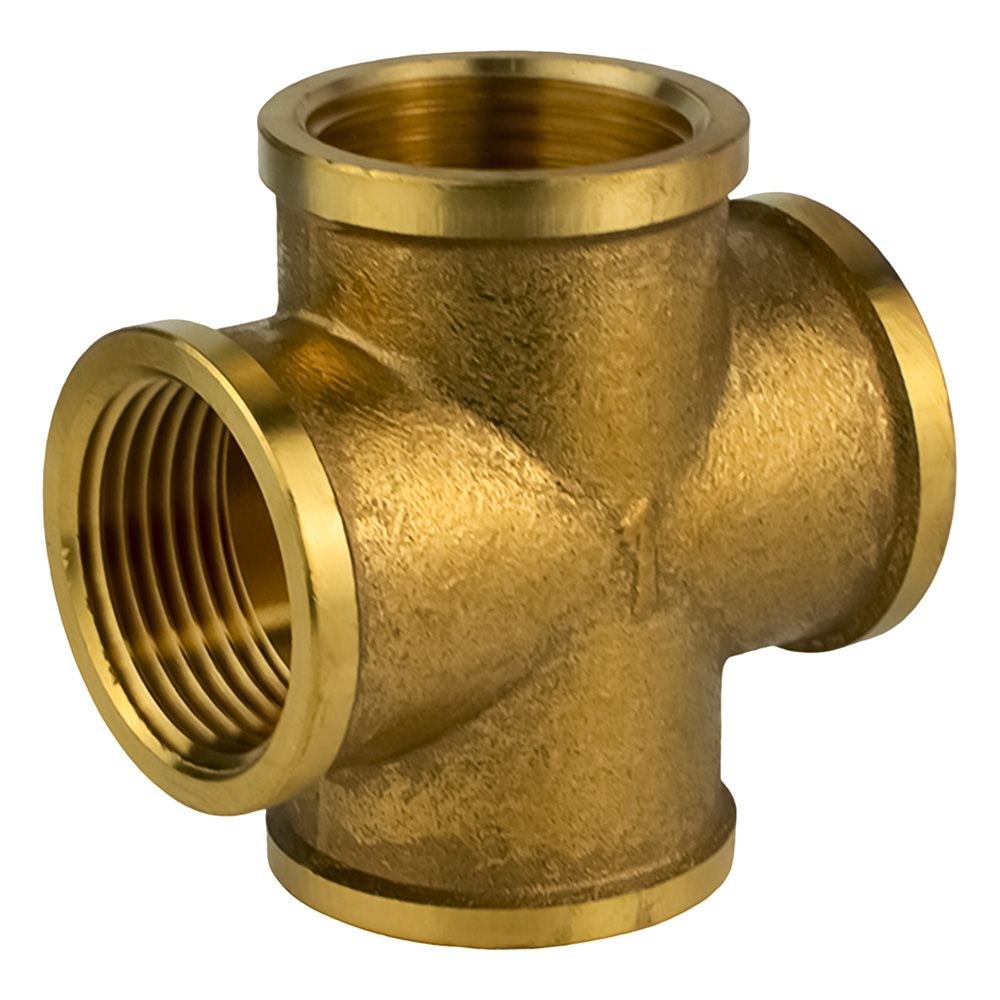 Крестовина латунь никель 1" ВР Faro 5672 STC