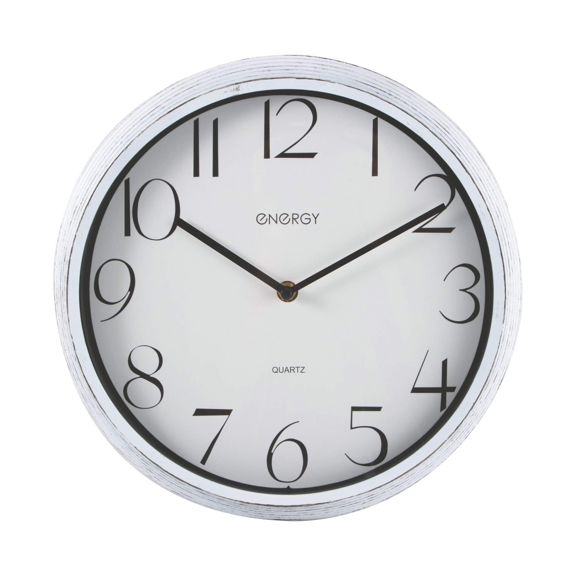 Часы настенные кварцевые Energy ЕС-146 белые круглые d30,5 см