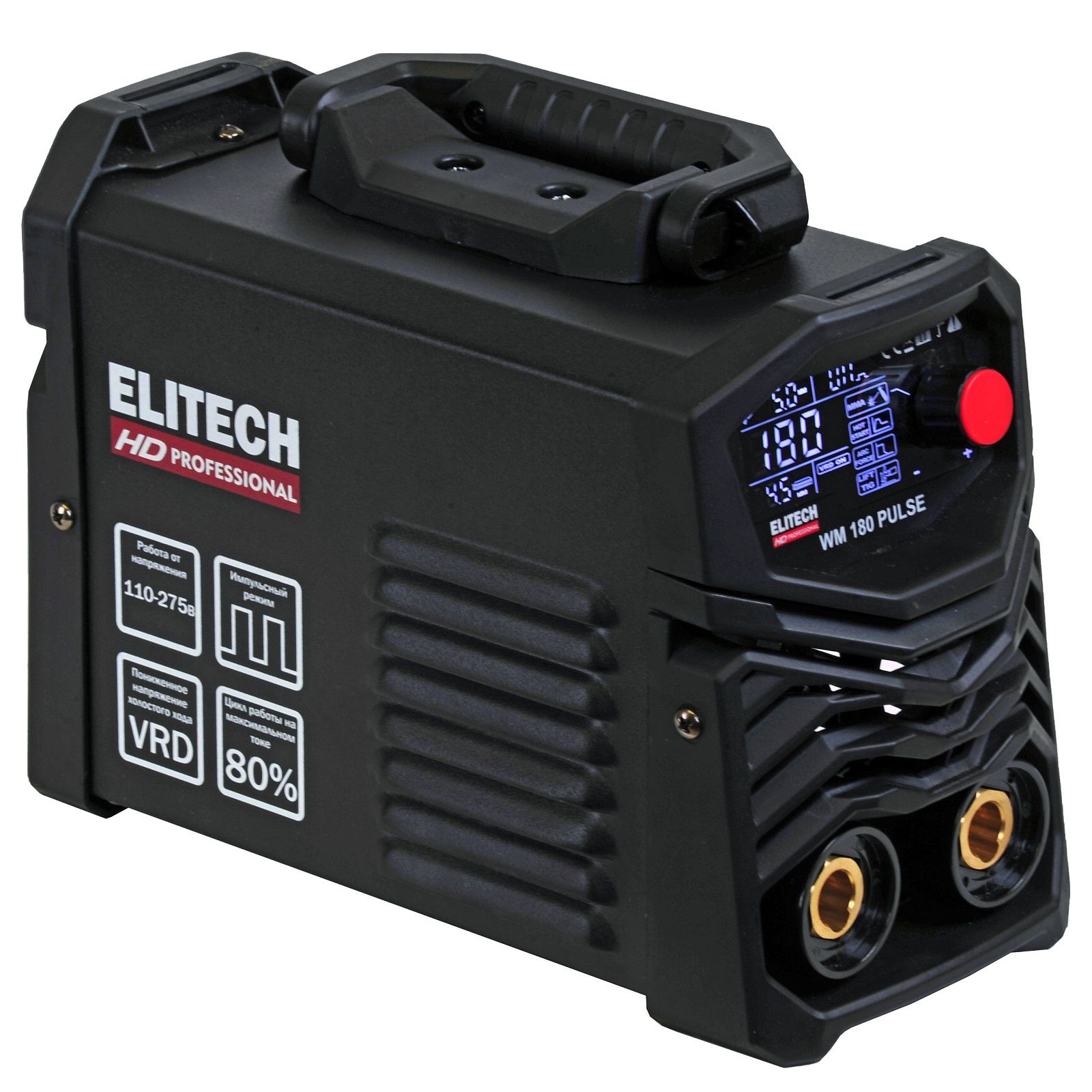Сварочный аппарат инверторный Elitech HD WM 180 Pulse 5,85кВт