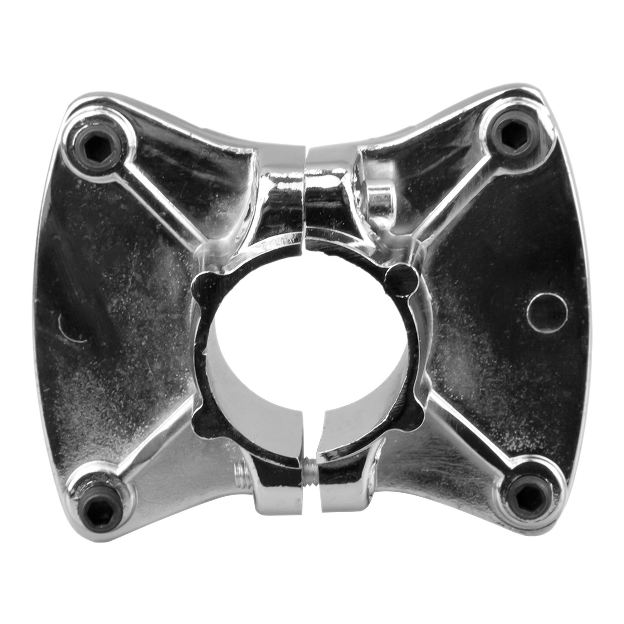 Соединитель для трубы  и двух панелей двухстороннее (компл нах-ся в 2-х пакетах)GP81 CHROME