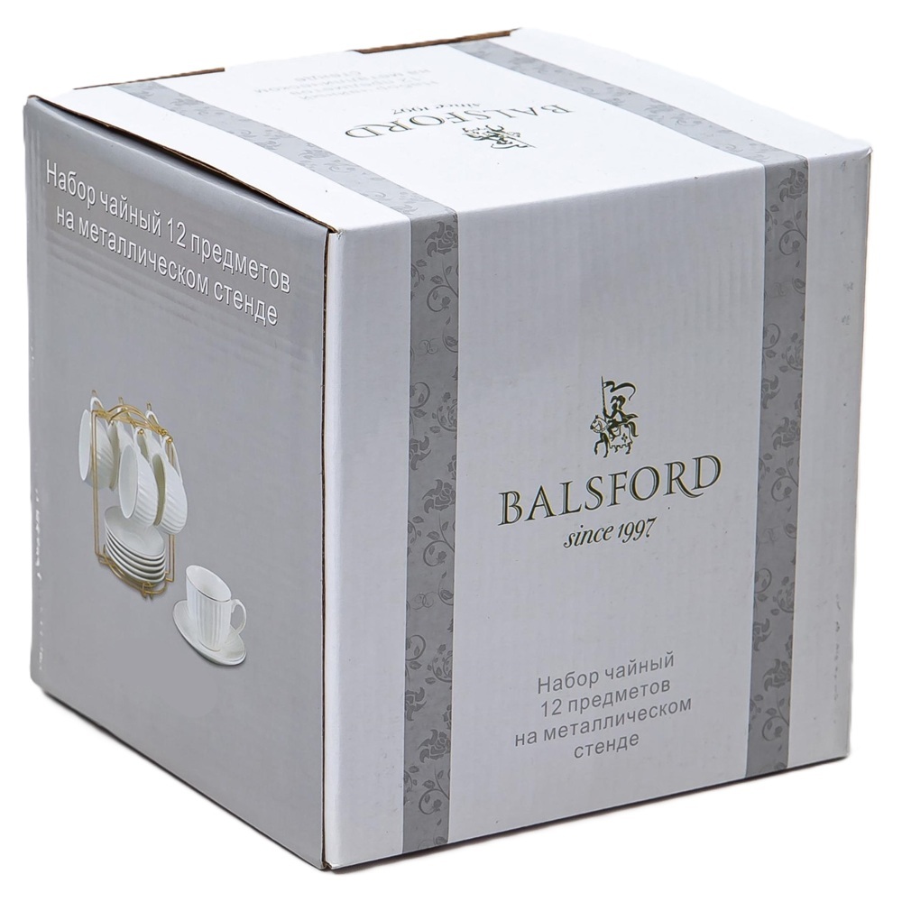 Набор чайный Balsford Грация Анжелика на 6 персон 12 предметов 220 мл фарфор 101-01061