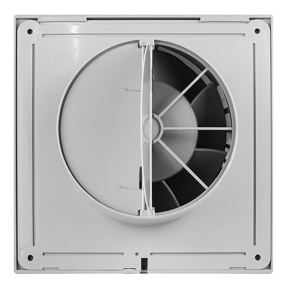 Вентилятор осевой вытяжной с обратным клапаном D 100, декоративный SLIM 4C dark gray metal