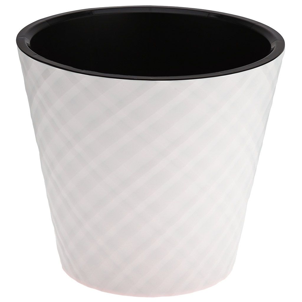 Горшок цветочный InGreen Manhattan Белоснежный жасмин 23 см 5 л c дренажной вставкой