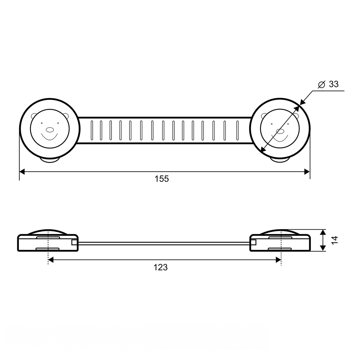 Блокиратор универсальный BS 46.14 PALLADIUM голубой