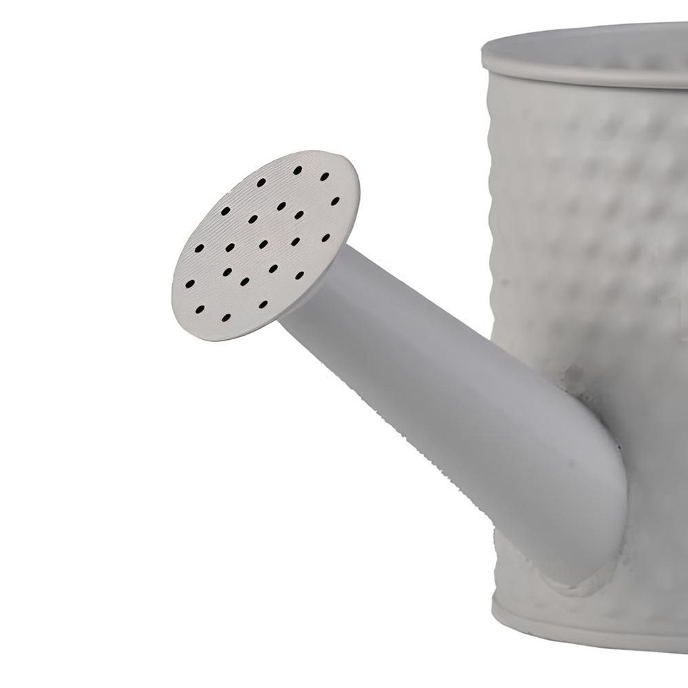 Кашпо Лейка металлическое серое 10х10х11 см l=23 см