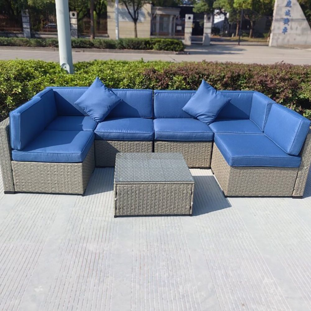 Комплект мебели иск.ротанг Триумф JHP003 (стол, 2 угловых кресла, 4 кресла)