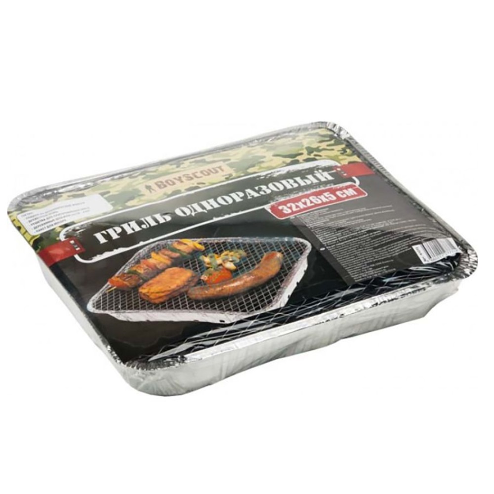 Гриль одноразовый 32х26х5 см арт.61272
