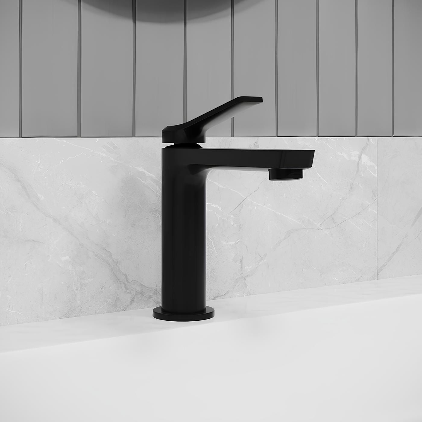 Cмеситель для раковины Iddis Parker PARBL00i01 однорычажный черный матовый