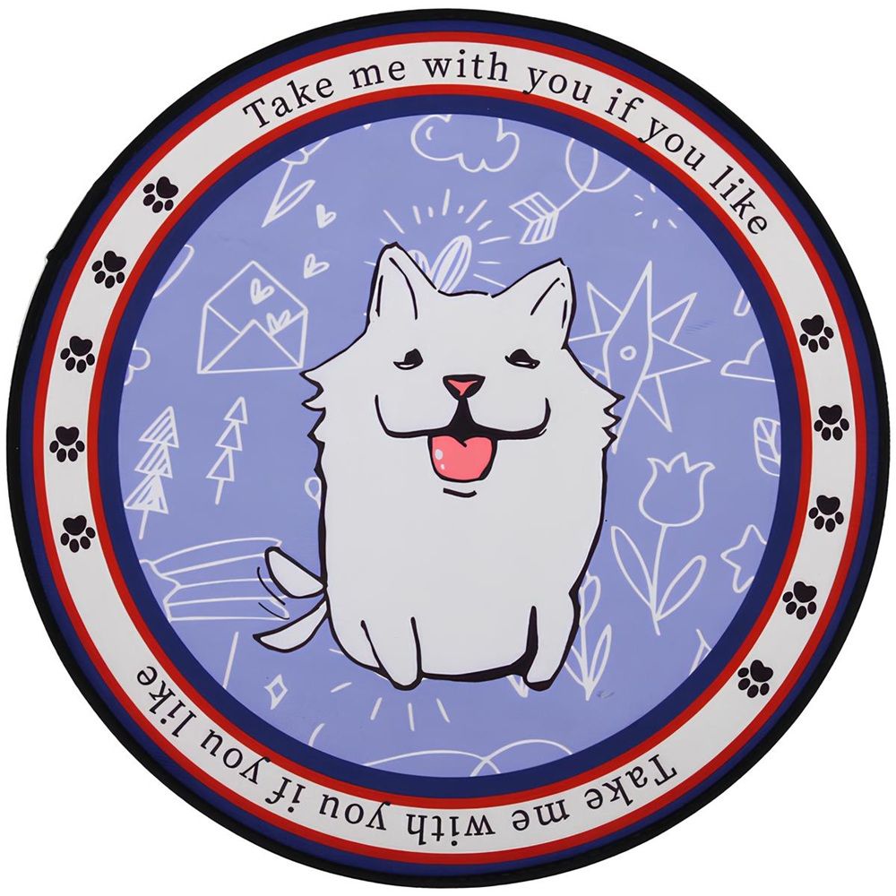 Коврик-лежанка для животных Лапусики Мистер беляшик d60 см